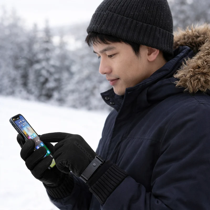 Herenhandschoenen Leer Winddicht | Warm & Touchscreen Geschikt