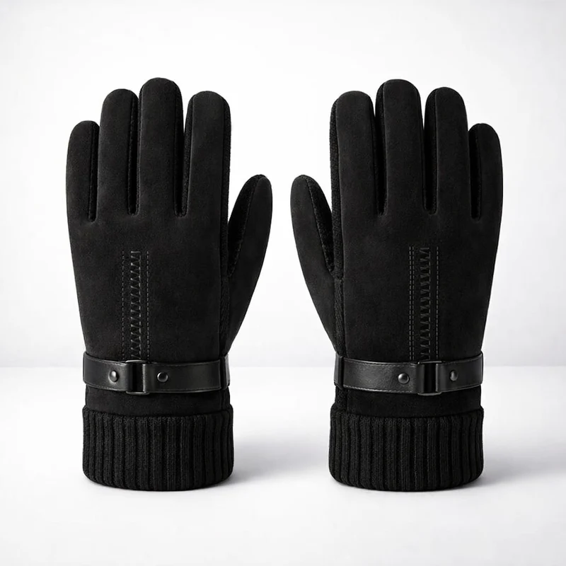 Herenhandschoenen Leer Winddicht | Warm & Touchscreen Geschikt