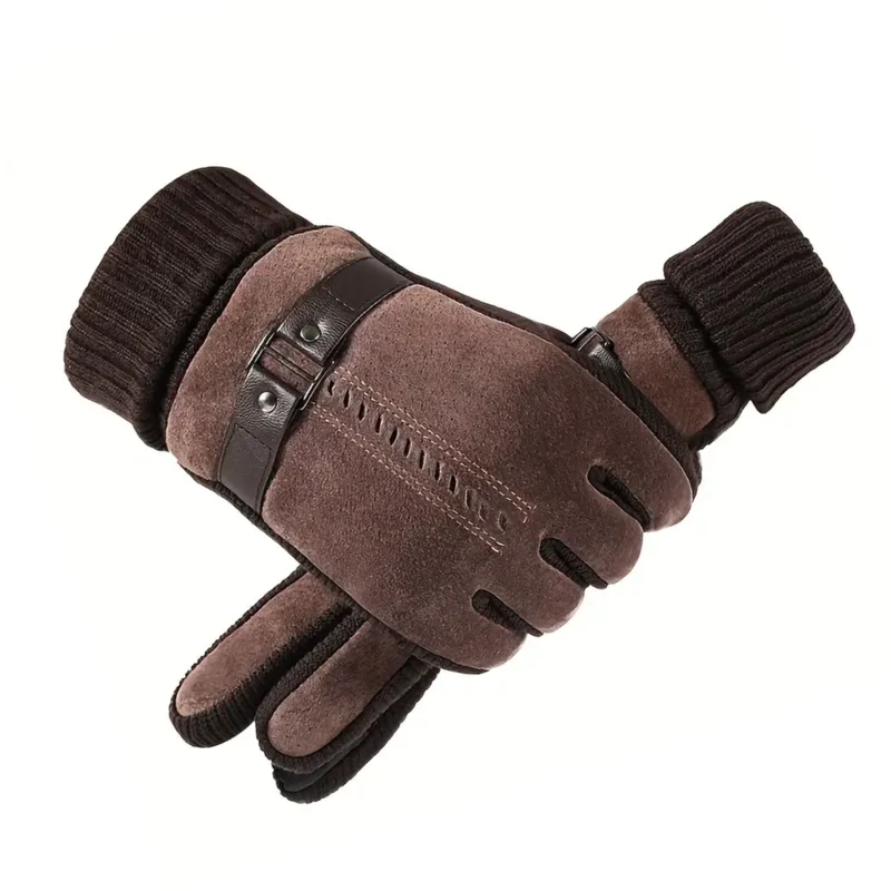 Herenhandschoenen Leer Winddicht | Warm & Touchscreen Geschikt