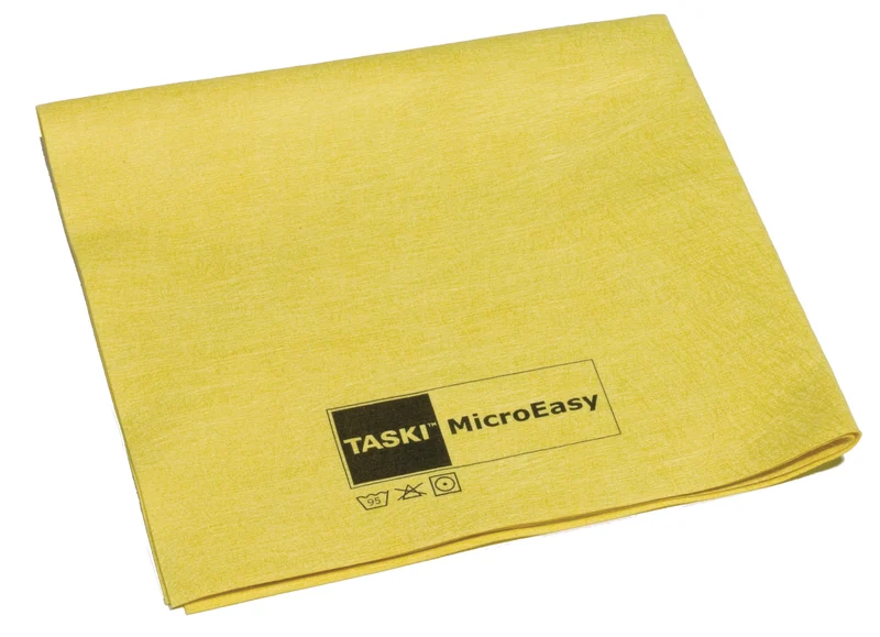 Panno in microfibra tessuta-non-tessuta Diversey TASKI MicroEasy 38 x 37 cm Giallo 5 pezzi DISPONIBILE IN 7 GIORNI LAVORATIVI
