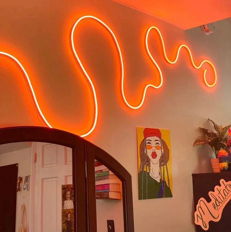 App-Controlled Neon LED Strip for Creative Lighting