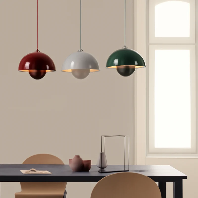 Vibrant Scandinavian Semi-Circular Ceiling Lamp