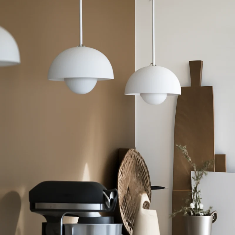 Vibrant Scandinavian Semi-Circular Ceiling Lamp