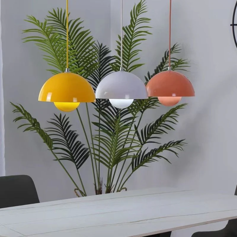 Vibrant Scandinavian Semi-Circular Ceiling Lamp