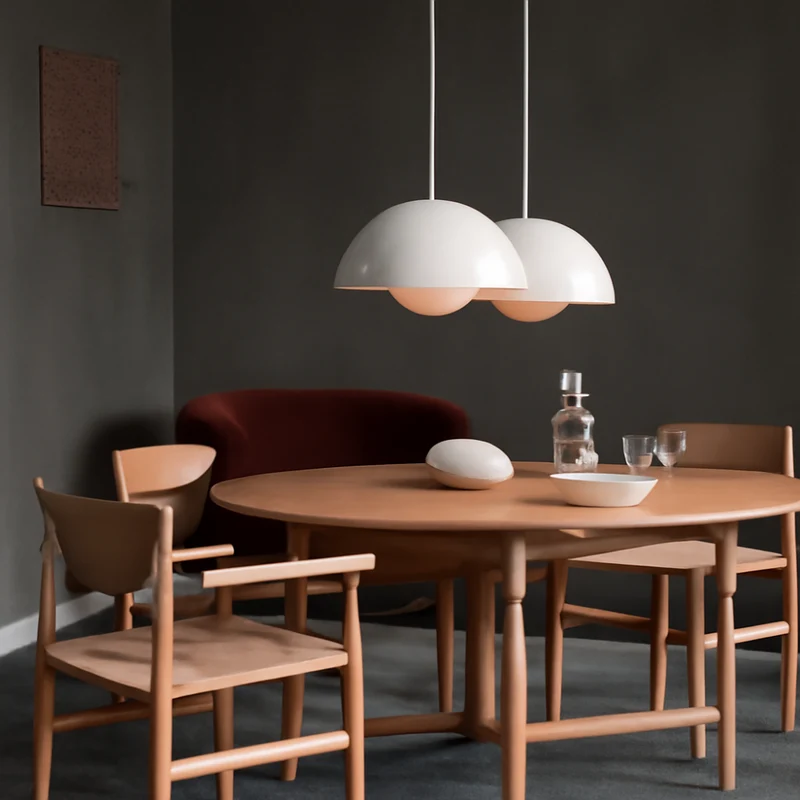 Vibrant Scandinavian Semi-Circular Ceiling Lamp