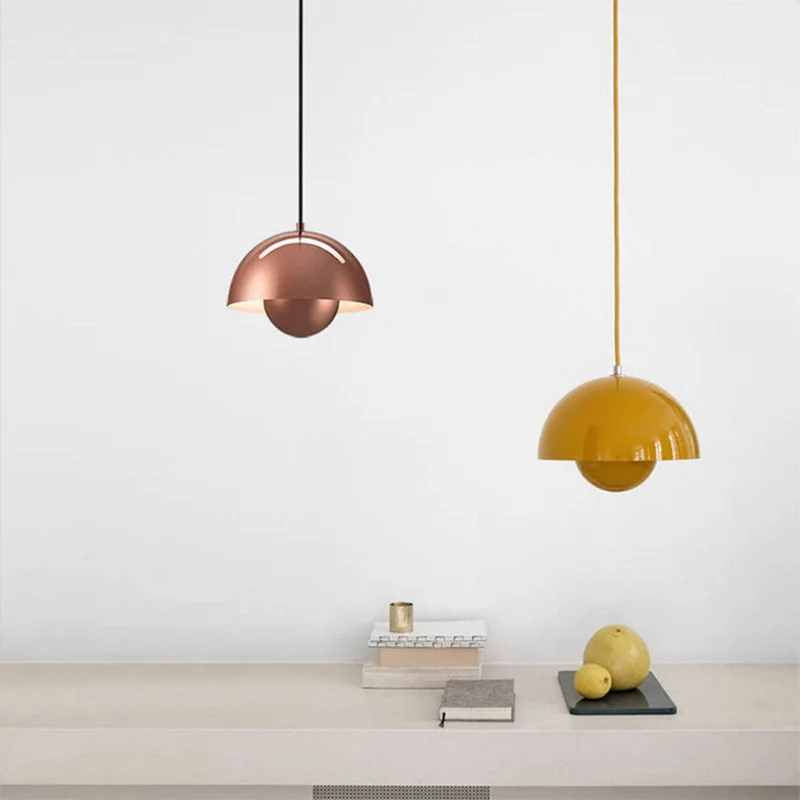 Vibrant Scandinavian Semi-Circular Ceiling Lamp