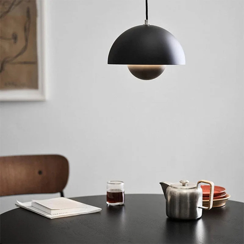Vibrant Scandinavian Semi-Circular Ceiling Lamp
