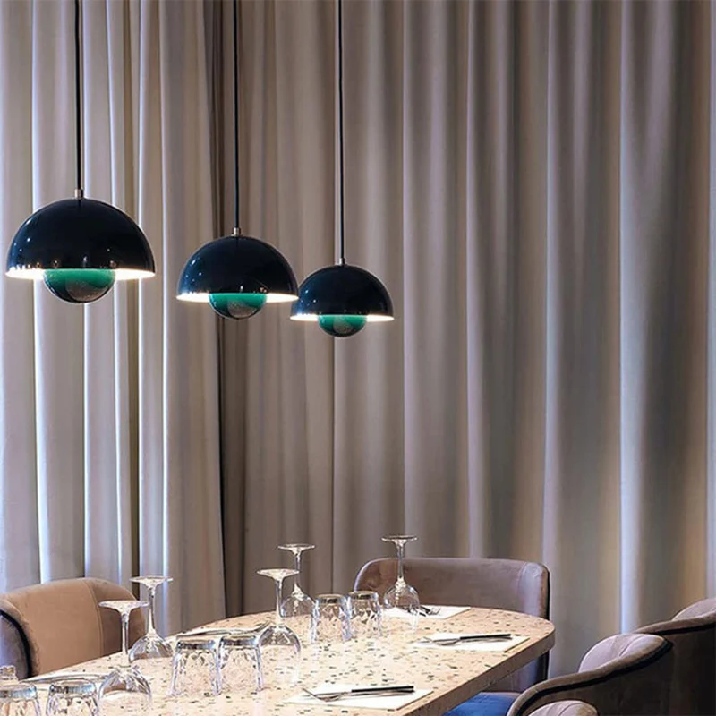 Vibrant Scandinavian Semi-Circular Ceiling Lamp