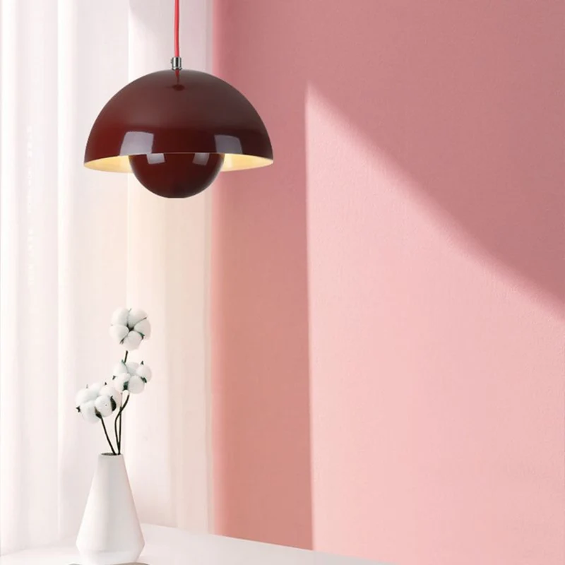 Vibrant Scandinavian Semi-Circular Ceiling Lamp