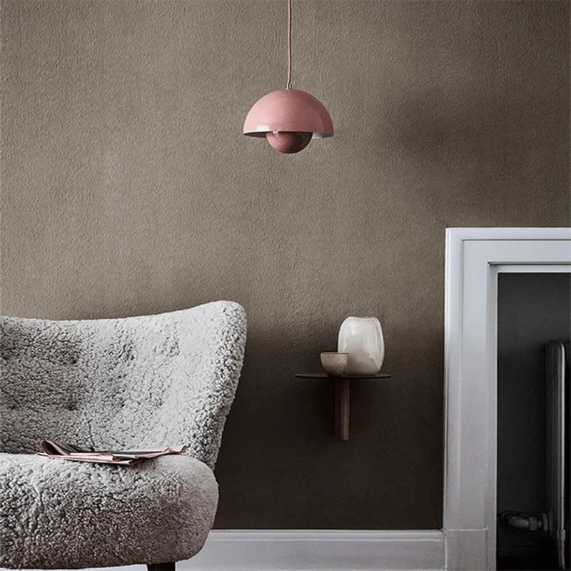 Vibrant Scandinavian Semi-Circular Ceiling Lamp