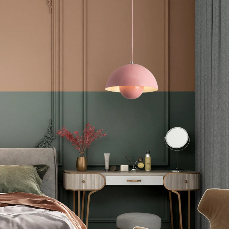 Vibrant Scandinavian Semi-Circular Ceiling Lamp