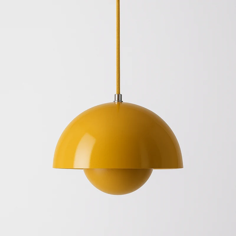 Vibrant Scandinavian Semi-Circular Ceiling Lamp