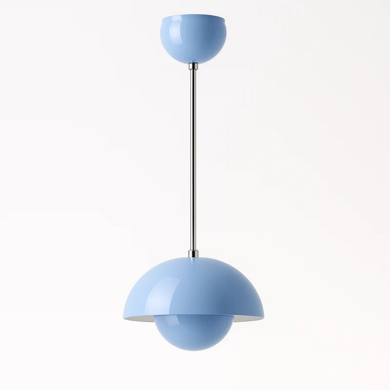 Vibrant Scandinavian Semi-Circular Ceiling Lamp