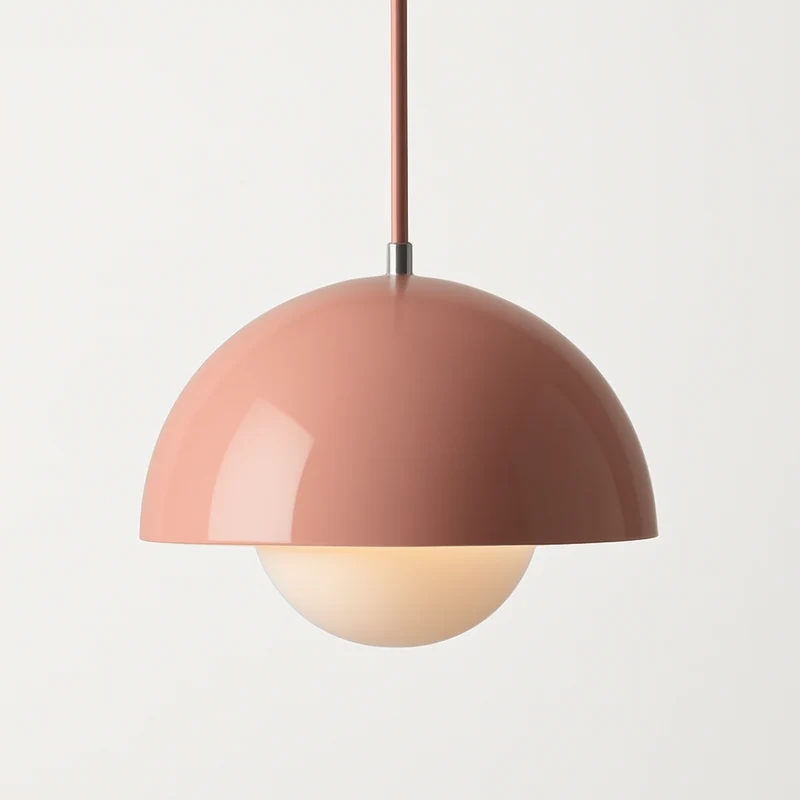 Vibrant Scandinavian Semi-Circular Ceiling Lamp