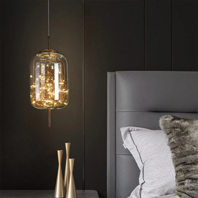 Modern Glass LED Ceiling Lamp – Perfect for Home Spaces
