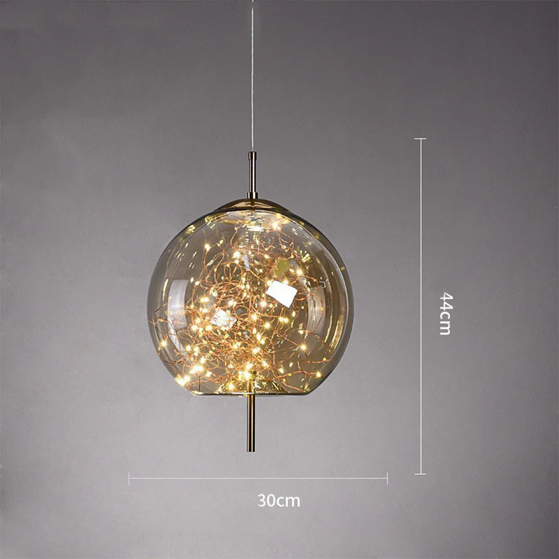 Modern Glass LED Ceiling Lamp – Perfect for Home Spaces