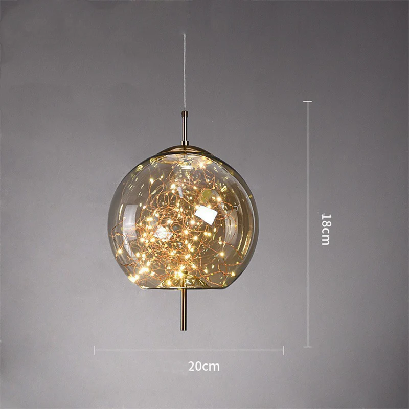 Modern Glass LED Ceiling Lamp – Perfect for Home Spaces