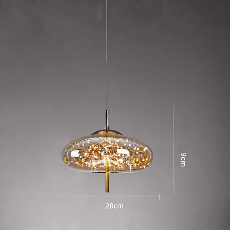 Modern Glass LED Ceiling Lamp – Perfect for Home Spaces