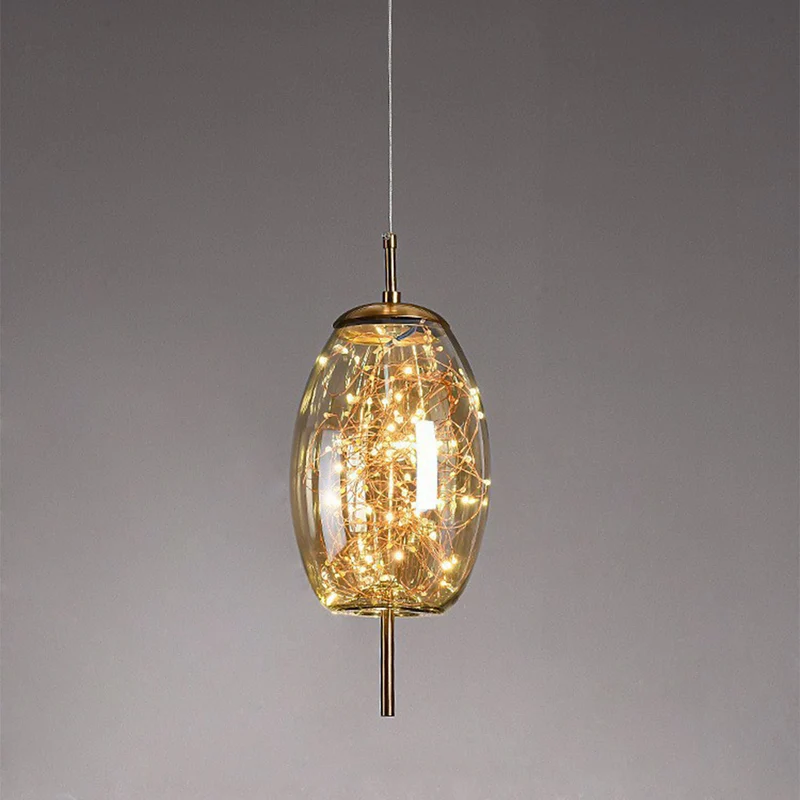 Modern Glass LED Ceiling Lamp – Perfect for Home Spaces