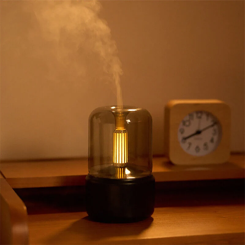 Compact ultrasonic oil humidifier for better sleep and relaxation