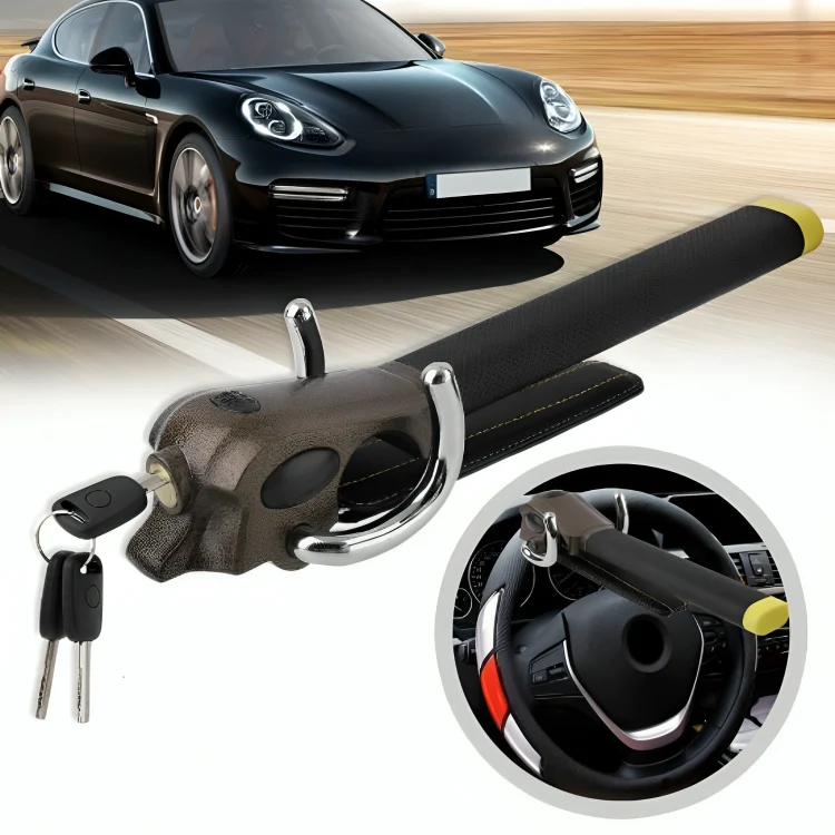 Secure anti-theft steering wheel lock