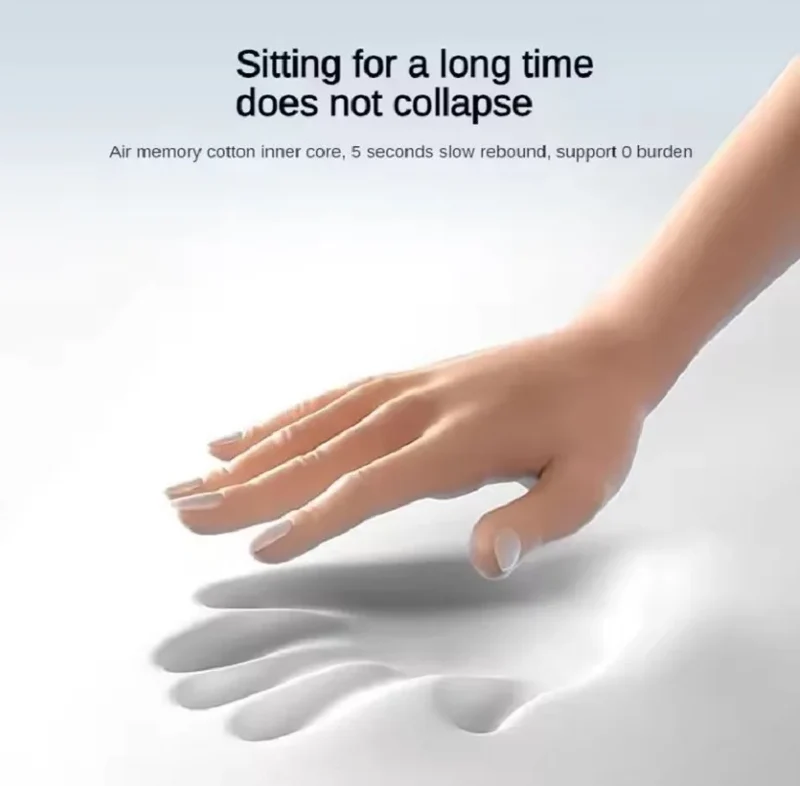 Memory foam seat cushion – support for the tailbone and posture improvement