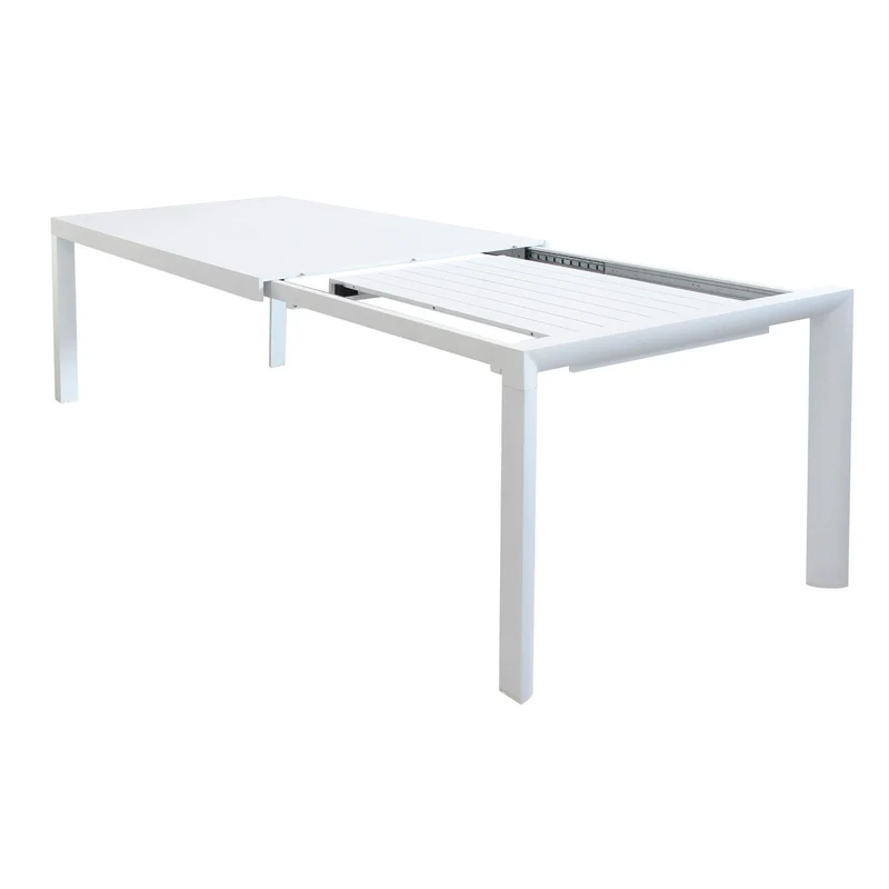 OFFERTA TAVOLO HOUSTON ALLUNGABILE 135/180X70XH75CM +6 POLTRONE DUCA GRAFITE/BIANCO