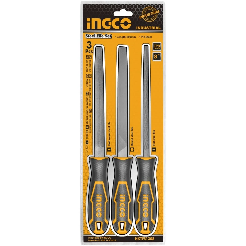 SET 3 LIME PER ACCIAIO