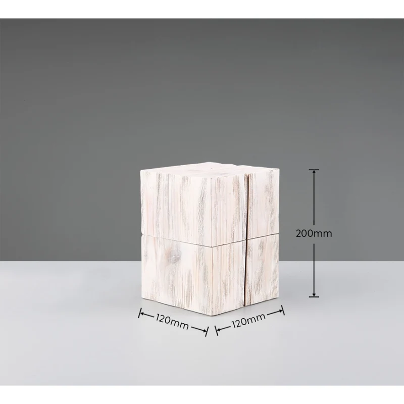 LAMPADA DA TAVOLO E14+LED TREASURE H16CM BIANCA