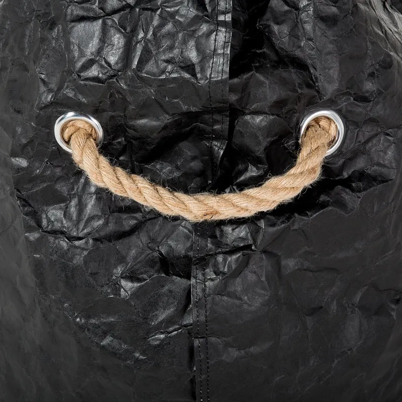 Fodera per poltrona sacco impermeabile grande in nylon nero 75 x 75 cm con cerniera e velcro