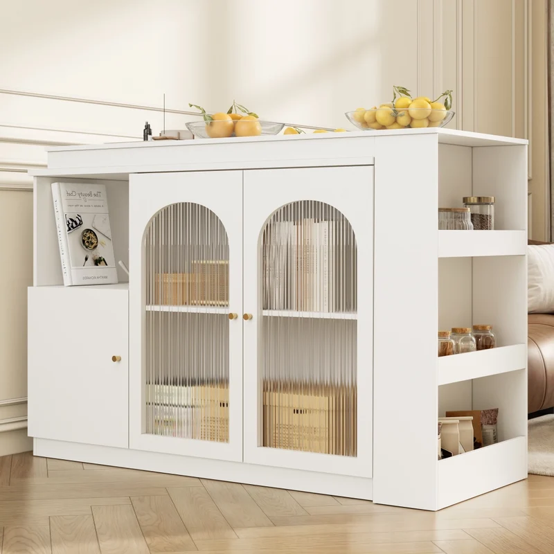 Tavolo da pranzo allungabile da 110 a 140 cm con contenitore interno; MDF e metallo; nero effetto legno