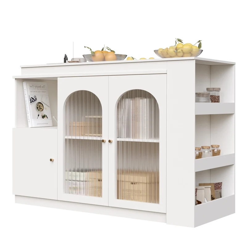 Tavolo da pranzo allungabile da 110 a 140 cm con contenitore interno; MDF e metallo; nero effetto legno
