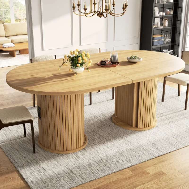 Tavolo da pranzo allungabile 120-160 cm in MDF e metallo; nero; per cucina e sala da pranzo