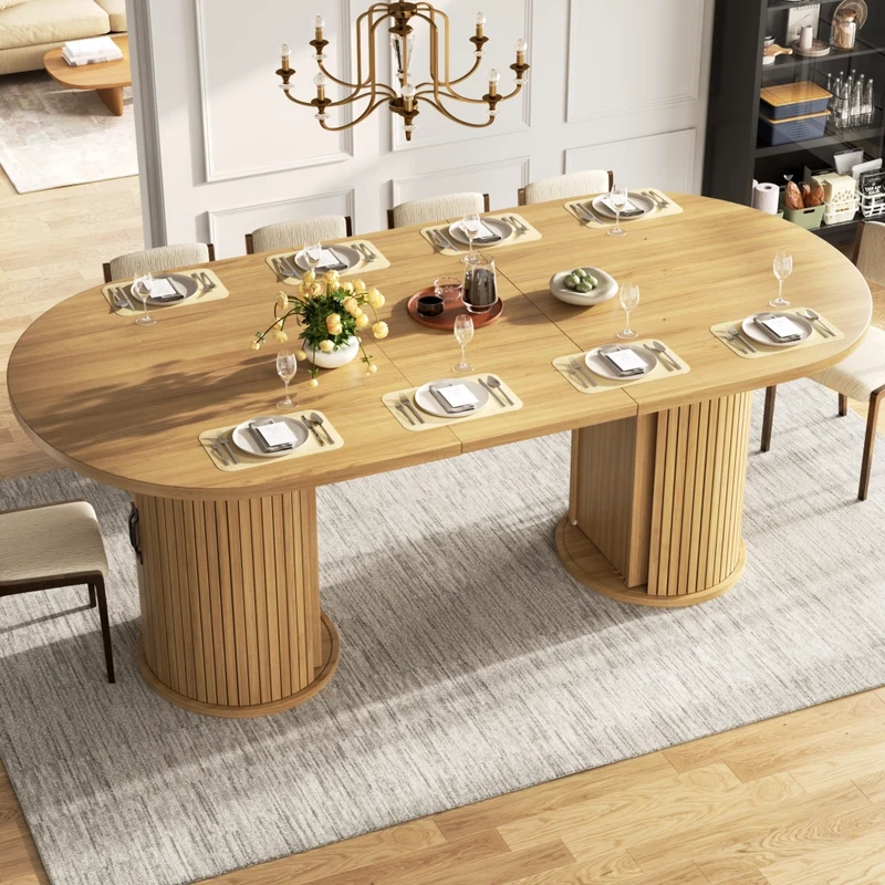 Tavolo da pranzo allungabile 120-160 cm in MDF e metallo; nero; per cucina e sala da pranzo
