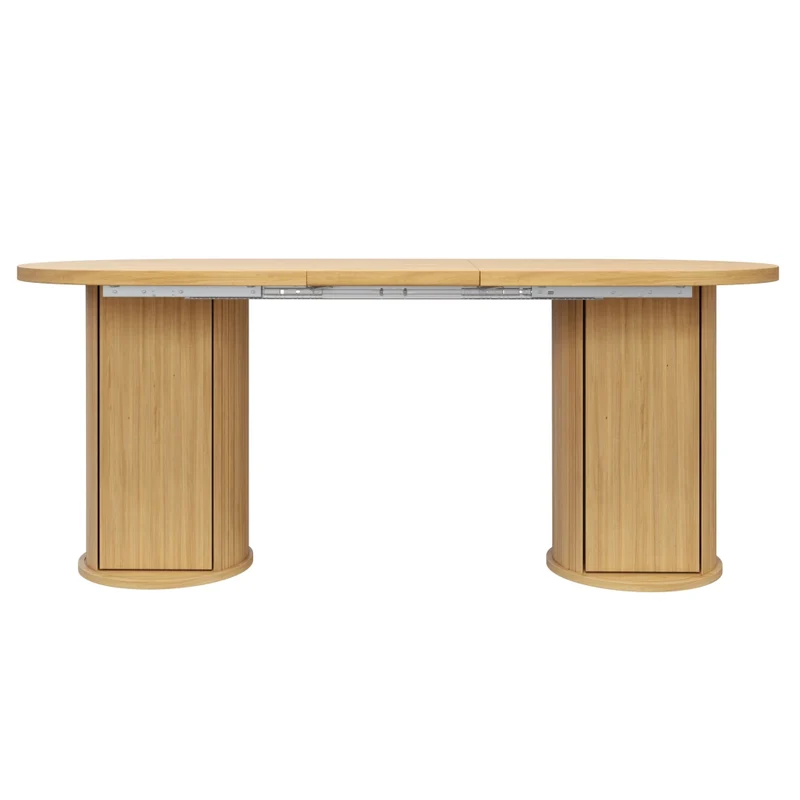 Tavolo da pranzo allungabile 120-160 cm in MDF e metallo; nero; per cucina e sala da pranzo