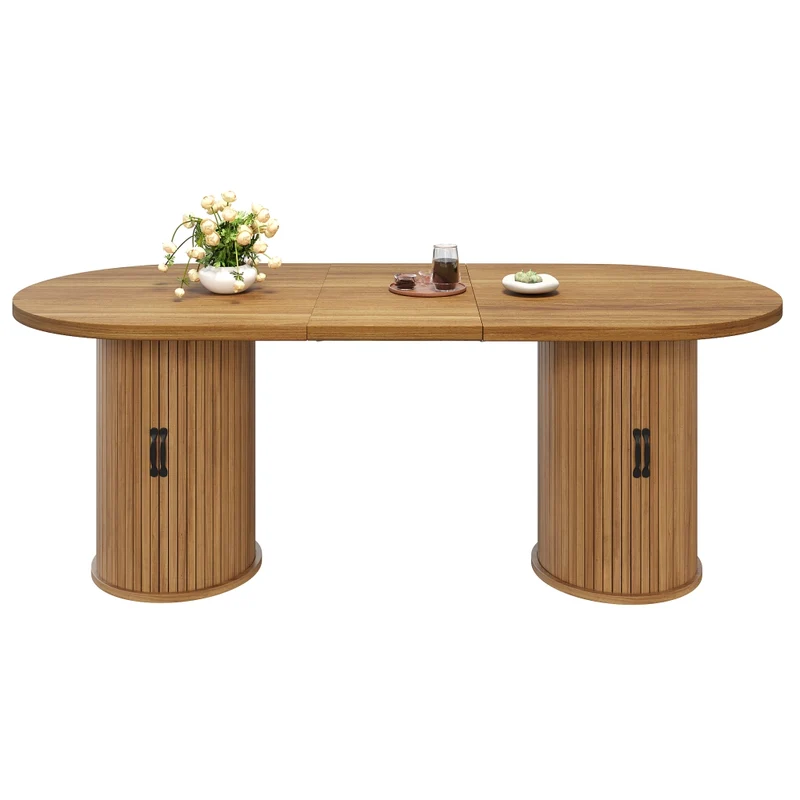 Tavolo consolle bianco con due cassetti; struttura in metallo; 110 x 32 x 85 cm