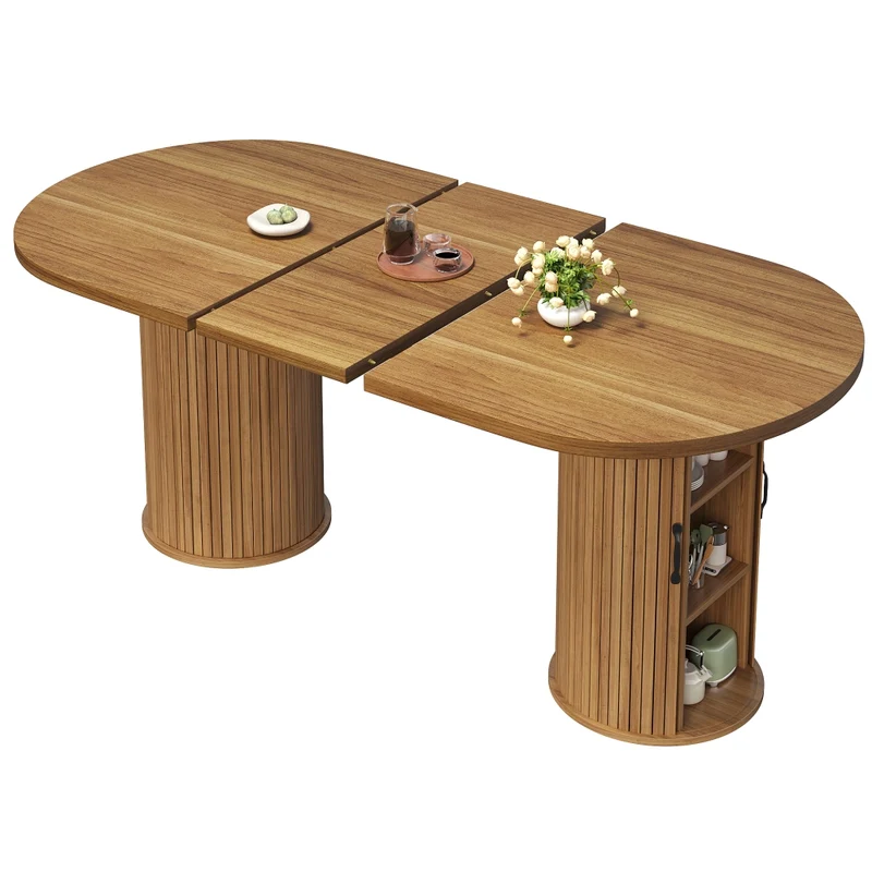 Tavolo consolle bianco con due cassetti; struttura in metallo; 110 x 32 x 85 cm