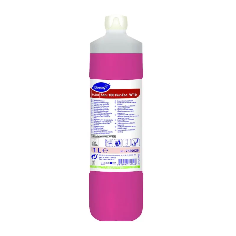 Detergente per il bagno Ecolabel TASKI Sani 100 Pur-Eco W1b 1 litro