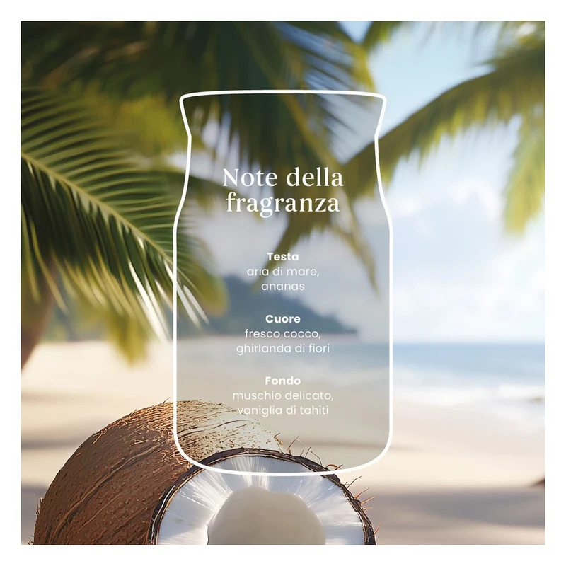 Candela Votiva in Vetro Yankee Candle Signature Coconut Beach