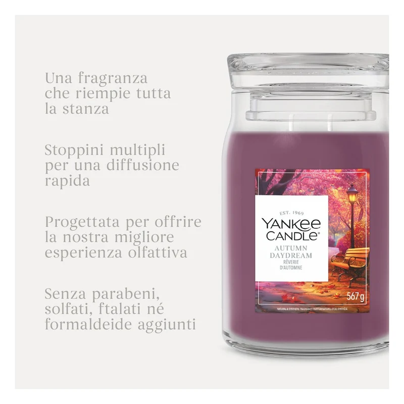Candela Giara Grande Yankee Candle Signature Autumn Daydream