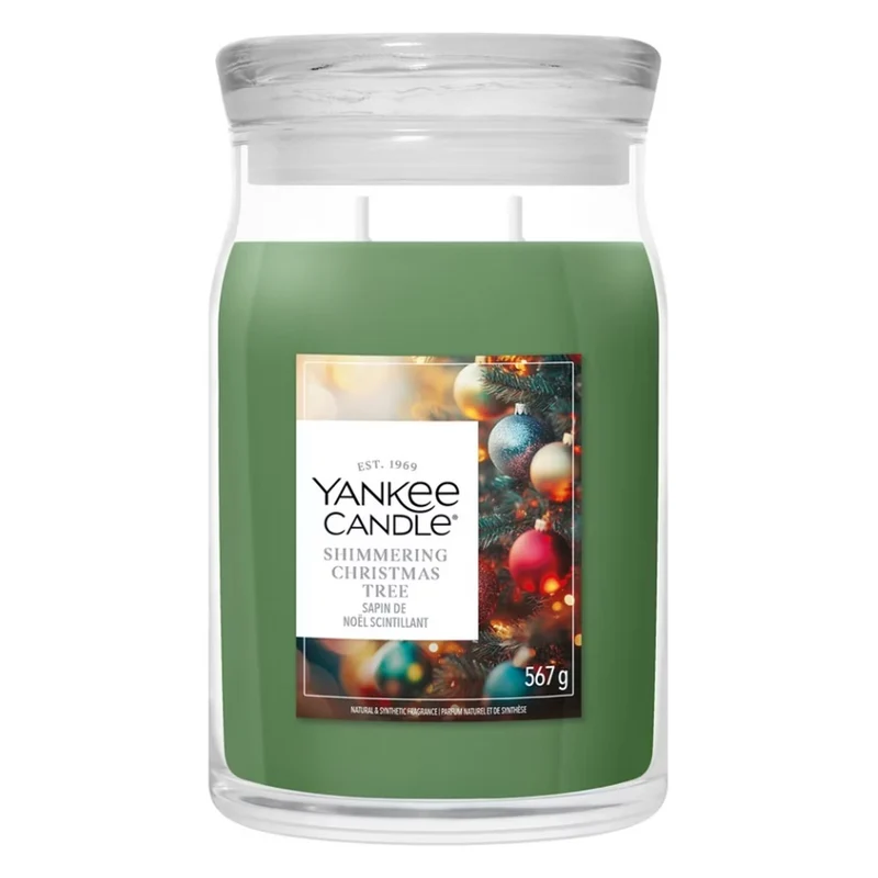 Candela Giara Grande Yankee Candle Signature Shimmering Christmas Tree