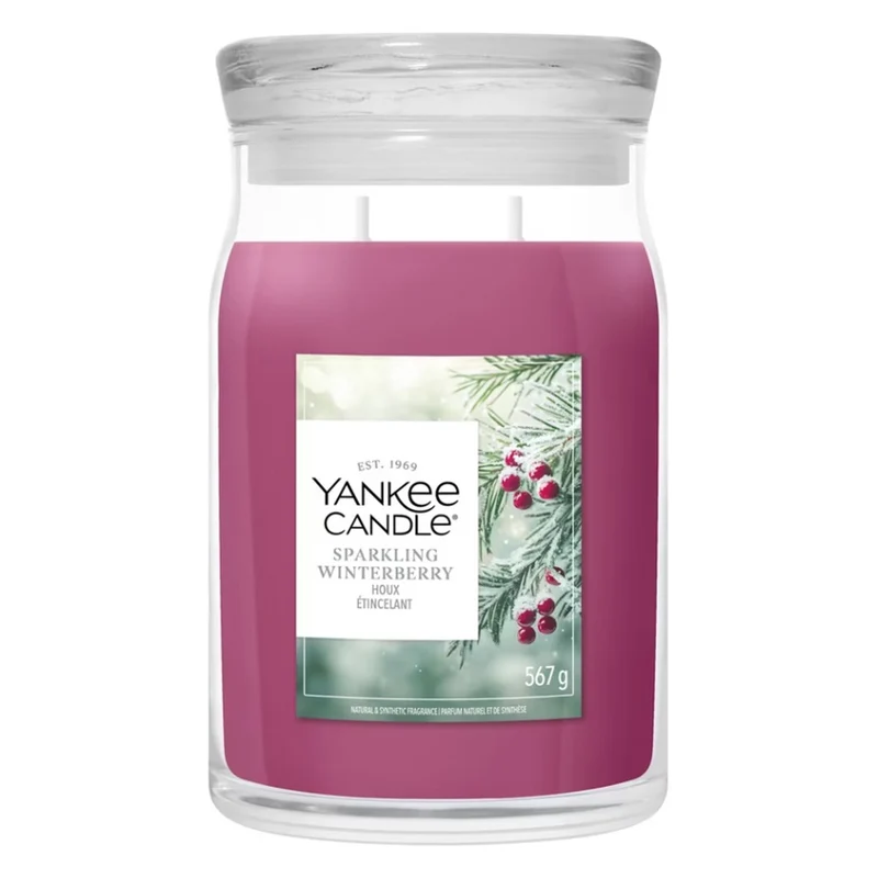Candela Giara Grande Yankee Candle Signature Sparkling Winterberry