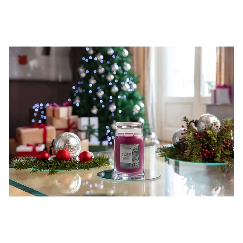 Candela Giara Grande Yankee Candle Signature Sparkling Winterberry