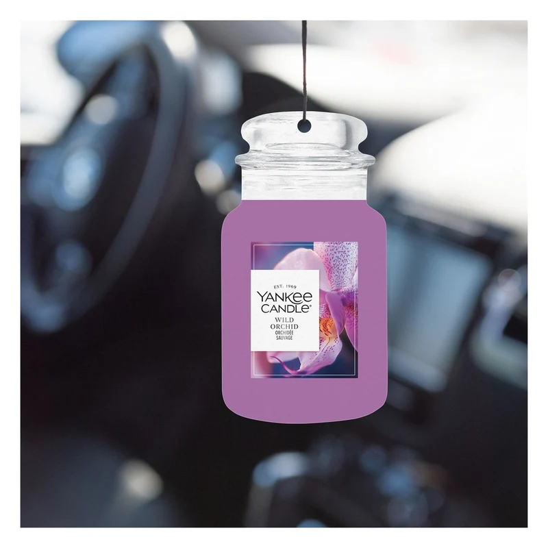 Profumatore per Auto Yankee Candle Car Jar Wild Orchid