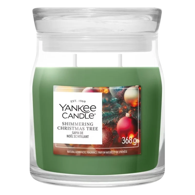 Candela Giara Media Yankee Candle Signature Shimmering Christmas Tree