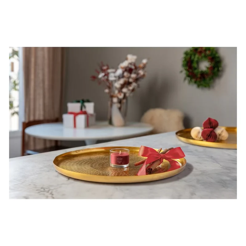Candela Votiva in Vetro Yankee Candle Signature Sparkling Cinnamon