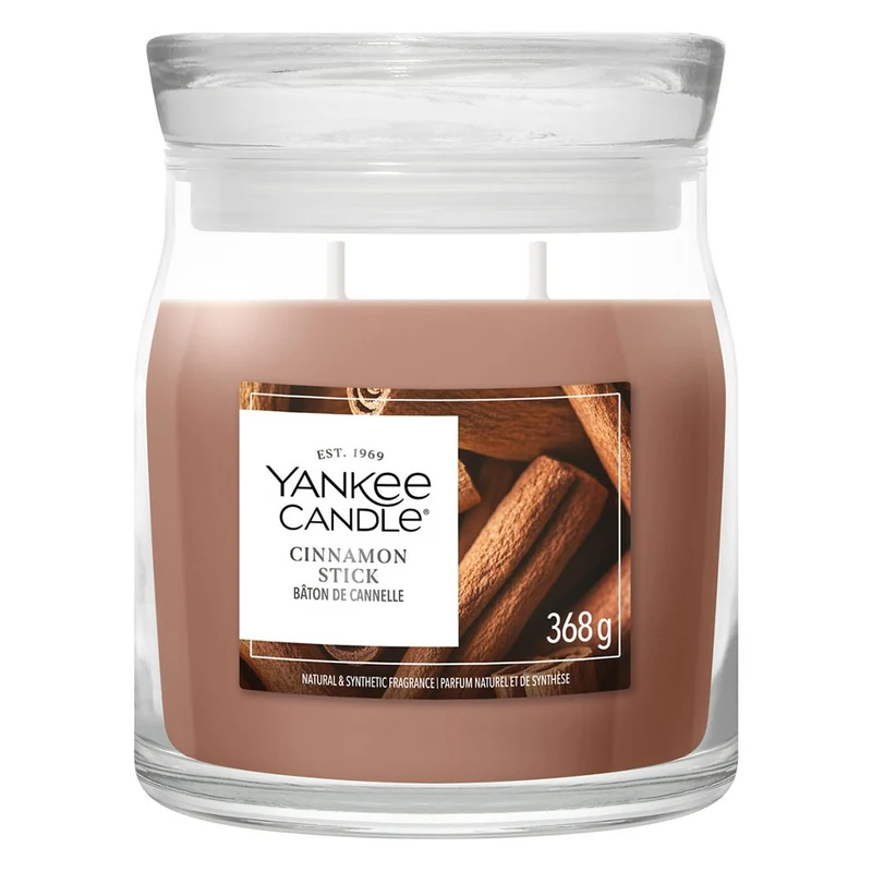 Candela Giara Media Yankee Candle Signature Cinnamon Stick