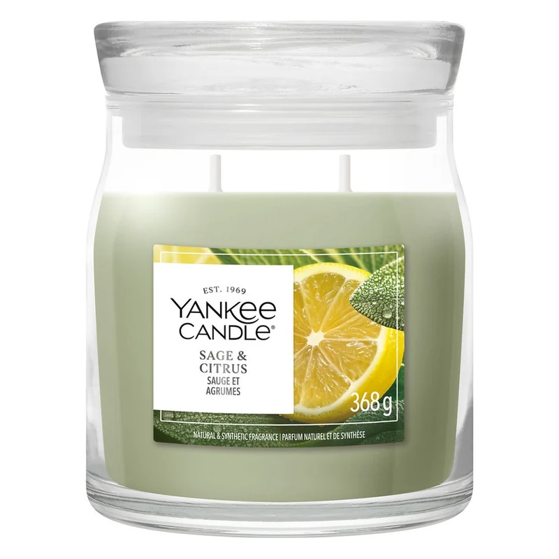 Candela Giara Media Yankee Candle Signature Sage & Citrus