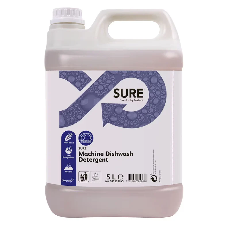 Detergente lavaggio stoviglie Ecolabel SURE Machine Dishwash Detergent 5 litri