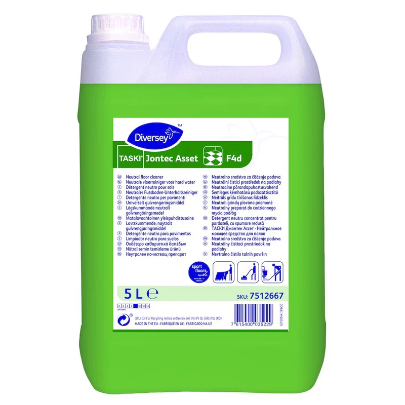 Detergente per pavimenti Diversey TASKI Jontec Asset F4d 5 litri